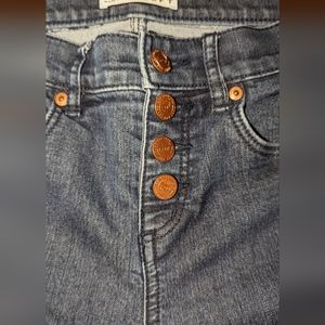 LOFT skinny button jeans
